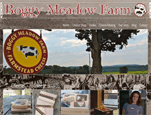 Tablet Screenshot of boggymeadowfarm.com